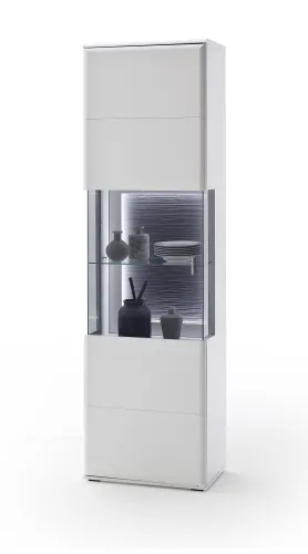 Wohnwand Anbauwand Amora | weiß matt | 3-teilig