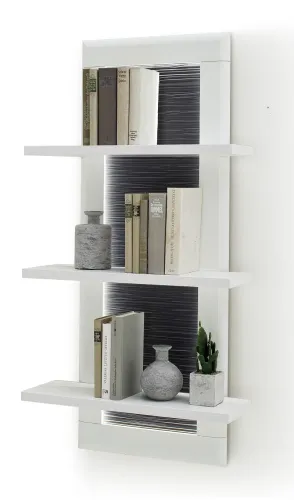 Wohnwand Anbauwand Amora | weiß matt | 3-teilig