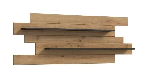 Wohnwand Anbauwand Canu | 4-teilig | Artisan / Basalt Grau