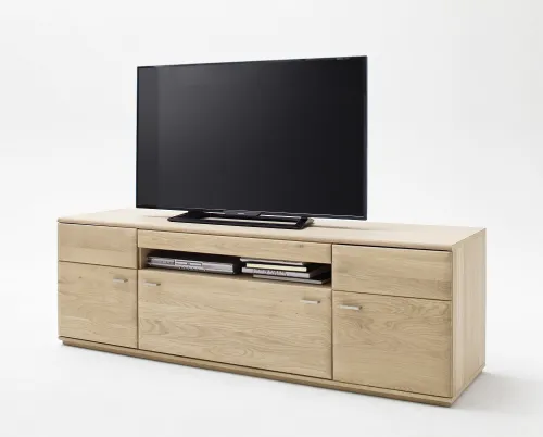 Wohnwand Anbauwand I Bologna 2 | Eiche Bianco | 4-teilig