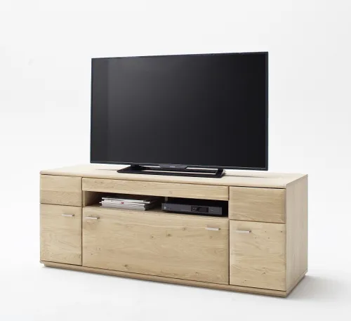 Wohnwand Anbauwand I Bologna 3 | Eiche Bianco | 4-teilig