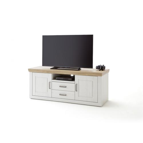 Wohnwand Anbauwand I Brixen | Landhaus modern | Pinie Aurelio / Grandson Oak | 4-teilig | LED Beleuchtung