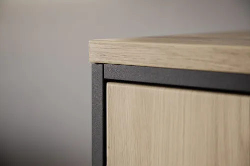 Wohnwand Anbauwand I Buenos Aires | Balkeneiche | 3-teilig