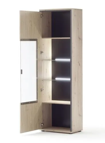Wohnwand Anbauwand I Buenos Aires | Balkeneiche | 3-teilig | LED Beleuchtung 1