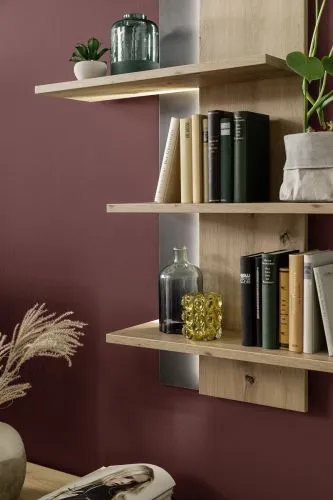Wohnwand Anbauwand I Buenos Aires | Balkeneiche | 3-teilig | LED Beleuchtung 1