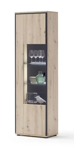 Wohnwand Anbauwand I Buenos Aires | Balkeneiche | 3-teilig | LED Beleuchtung 3
