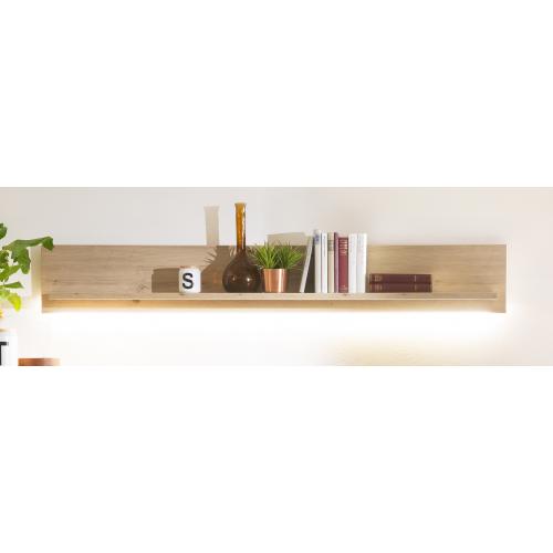 Wohnwand Anbauwand II Buenos Aires | Balkeneiche | 4-teilig | LED Beleuchtung