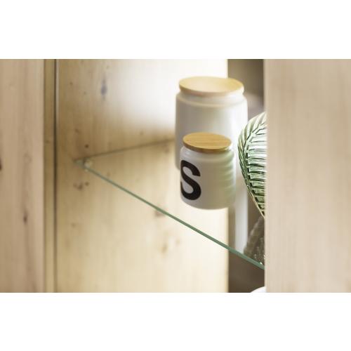 Wohnwand Anbauwand II Buenos Aires | Balkeneiche | 4-teilig | LED Beleuchtung