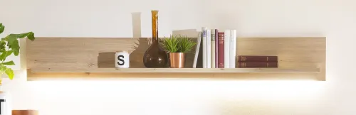 Wohnwand Anbauwand II Buenos Aires | Balkeneiche | 4-teilig