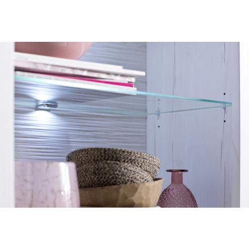 Wohnwand Anbauwand III Brixen | Landhaus modern | Pinie Aurelio / Grandson Oak | 4-teilig | LED Beleuchtung