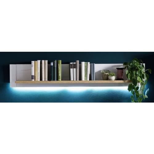 Wohnwand Anbauwand III Brixen | Landhaus modern | Pinie Aurelio / Grandson Oak | 4-teilig | LED Beleuchtung