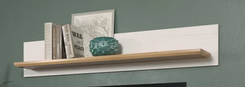 Wohnwand Anbauwand Shade | Andersen Pinie weiß / Artisan Eiche | Landhausstil | 4-teilig