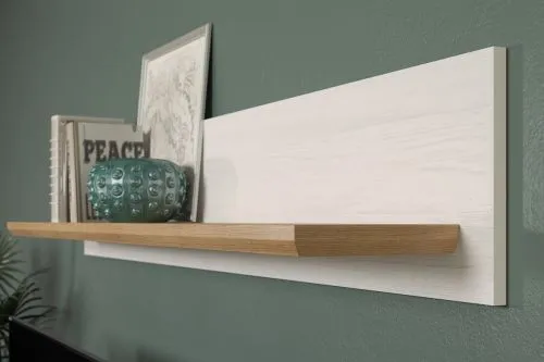 Wohnwand Anbauwand Shade, 4-teilig, im Wohnzimmer, Wand mit TV-Lowboard, Wandregalen und Vitrinen-Elementen – Ansicht 10