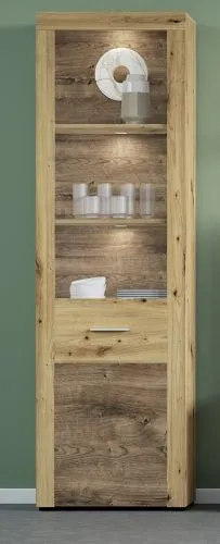 Wohnwand Fly | Artisan Eiche | 4-teilig | LED Beleuchtung 2