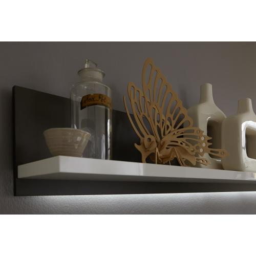 Wohnwand Trento 1 | weiß Hochglanz | 4-teilig | LED Beleuchtung