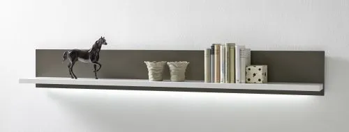 Wohnwand Trento 1 | weiß Hochglanz | 4-teilig | LED Beleuchtung 4