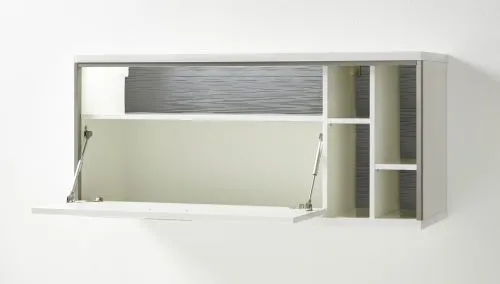 Wohnwand Trento 1 | weiß Hochglanz | 4-teilig | LED Beleuchtung 4