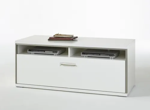 Wohnwand Trento 2 | weiß Hochglanz | 4-teilig