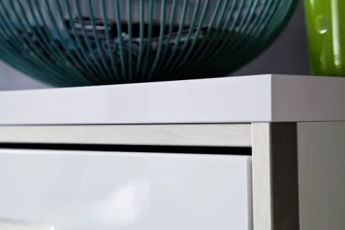 Wohnwand Trento 2 | weiß Hochglanz | 4-teilig | LED Beleuchtung