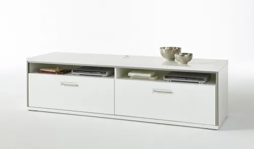 Wohnwand Trento 3 | weiß Hochglanz | 4-teilig | LED Beleuchtung