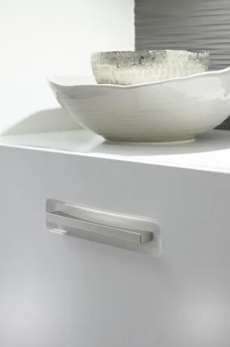 Wohnwand Trento 4 | weiß Hochglanz | 5-teilig | LED Beleuchtung