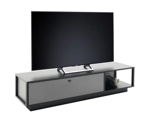 Wohnwand Wohnkombination Luxor 1 | Royal grey / anthrazit | 3-teilig