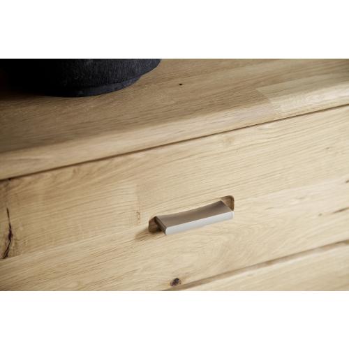 Wohnwand Wohnkombination Ravello 2 | Balkeneiche Bianco | 3-teilig | LED Beleuchtung