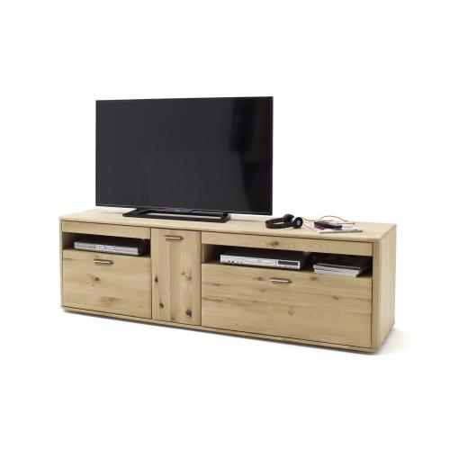 Wohnwand Wohnkombination Ravello 2 | Balkeneiche Bianco | 3-teilig | LED Beleuchtung