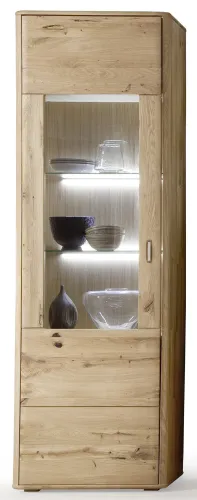 Wohnwand Wohnkombination Ravello | Balkeneiche Bianco | 4-teilig