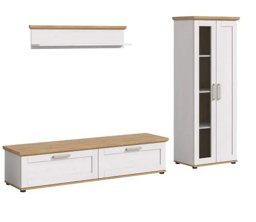 Wohnwand Wohnkombination Verona 2 | 3-teilig | Sibiu Lärche