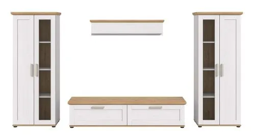 Wohnwand Wohnkombination Verona 2 | 4-teilig | Sibiu Lärche