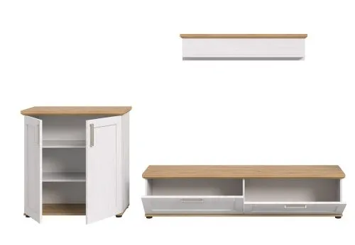 Wohnwand Wohnkombination Verona | 3-teilig | Sibiu Lärche