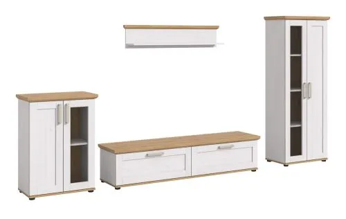 Wohnwand Wohnkombination Verona 4 | 4-teilig | Sibiu Lärche