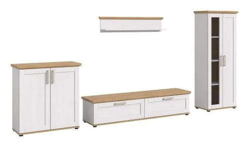 Wohnwand Wohnkombination Verona | 4-teilig | Sibiu Lärche