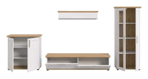 Wohnwand Wohnkombination Verona | 4-teilig | Sibiu Lärche