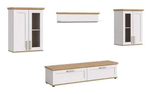 Wohnwand Wohnkombination Verona 5 | 4-teilig | Sibiu Lärche