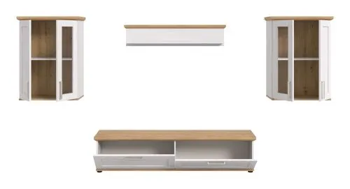 Wohnwand Wohnkombination Verona 5 | 4-teilig | Sibiu Lärche