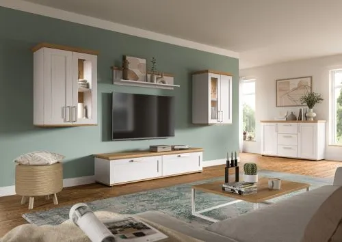 Wohnwand Wohnkombination Verona 5 | 4-teilig | Sibiu Lärche