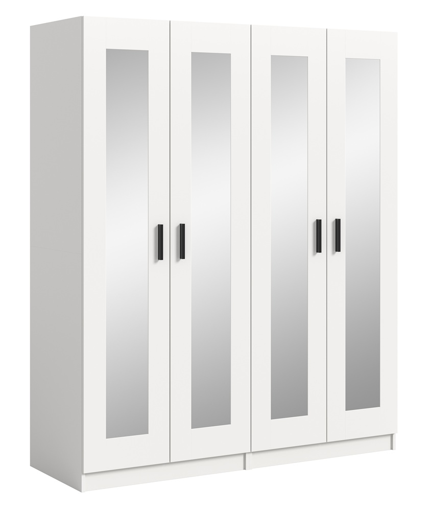 weißer Wäscheschrank